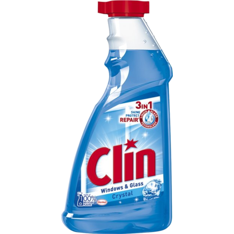 Засіб для миття скла CLIN Блакитний, 500мл